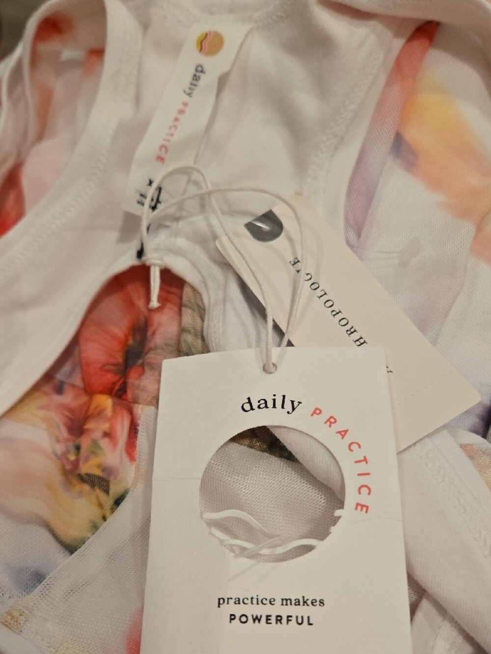 Daily Practice for Anthropologie Floral Active Romper | Size XL - NWT - Picture 5 of 5